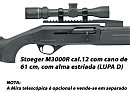 M3000R Rifle Slug Synthetic cal. 12 cano de alma estriada com 61 cm 