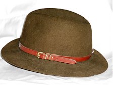 Chapéu Failsworth com fita de couro
