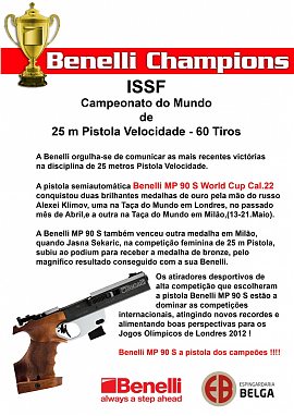 Benelli MP 90 S World Cup a pistola dos Campees