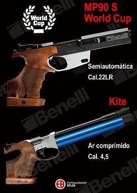 Pistolas de Competio Benelli MP90S e Kite 