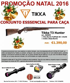 Tikka: Conjunto essencial para caa grossa  - CAMPANHA PROMOCIONAL NATAL 2016